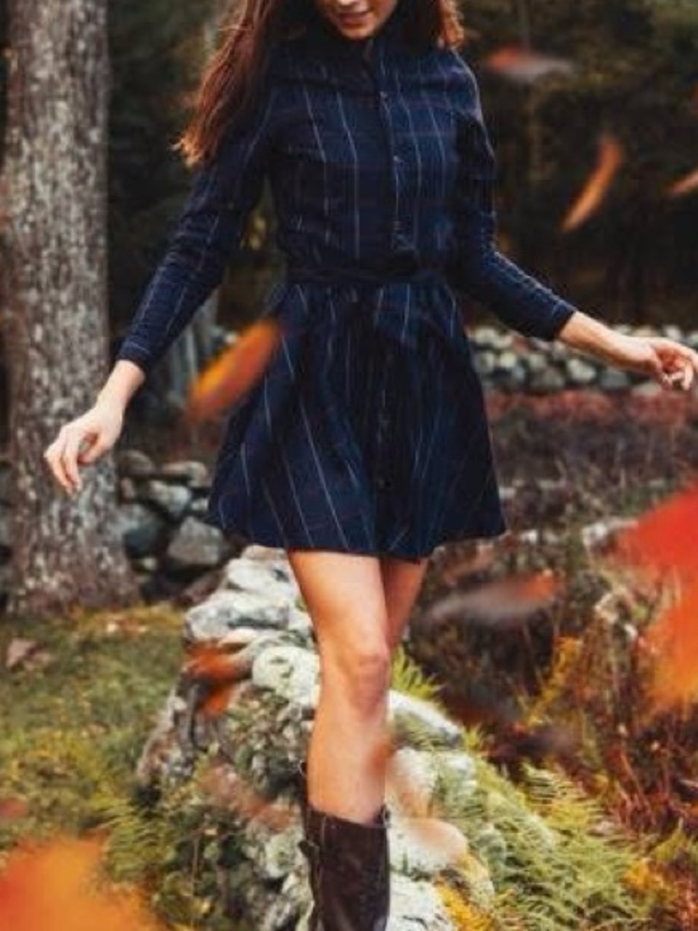 Kiel James Patrick Navy Cozy Cabin Dress